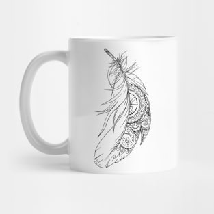 floating feather Mug